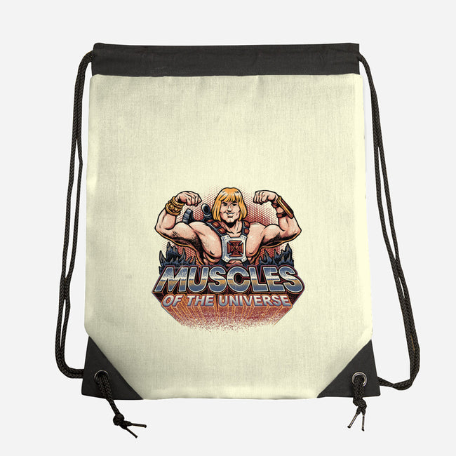 Muscles Of The Universe-None-Drawstring-Bag-glitchygorilla