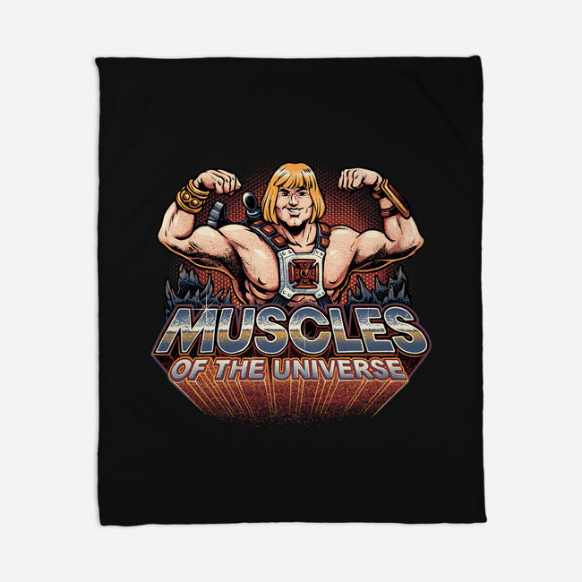 Muscles Of The Universe-None-Fleece-Blanket-glitchygorilla