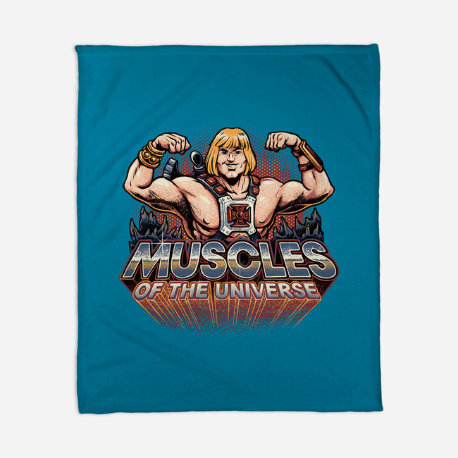 Muscles Of The Universe-None-Fleece-Blanket-glitchygorilla