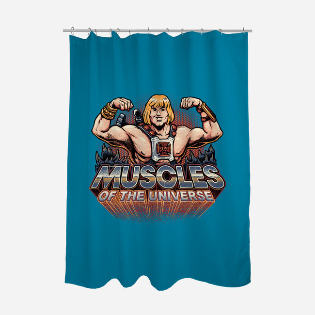 Muscles Of The Universe-None-Polyester-Shower Curtain-glitchygorilla