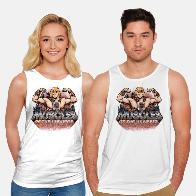 Muscles Of The Universe-Unisex-Basic-Tank-glitchygorilla