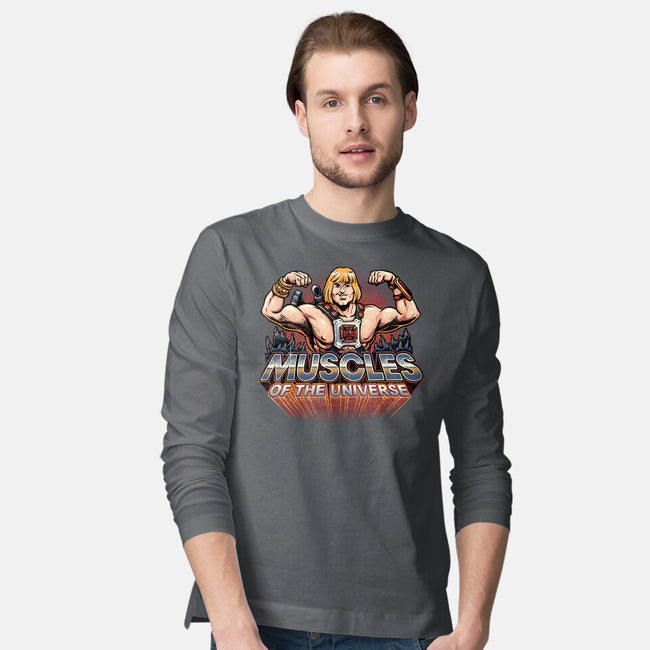 Muscles Of The Universe-Mens-Long Sleeved-Tee-glitchygorilla