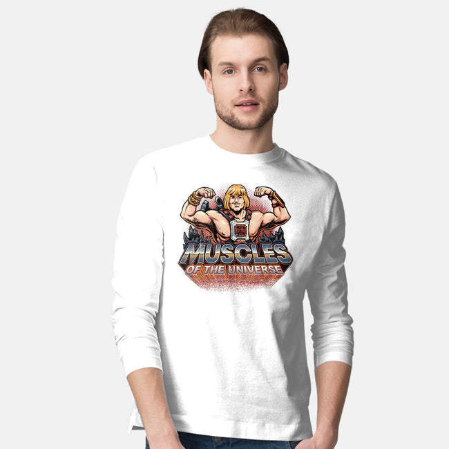 Muscles Of The Universe-Mens-Long Sleeved-Tee-glitchygorilla