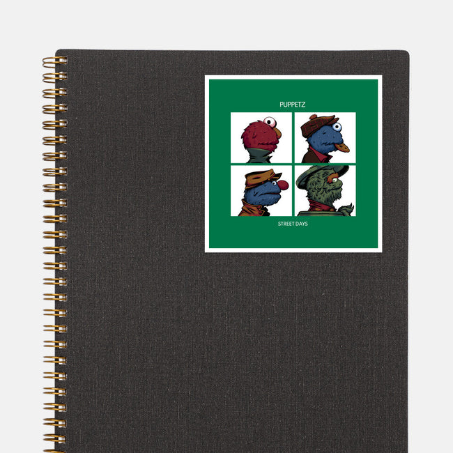 Puppetz Street Days-None-Glossy-Sticker-zybbhorn