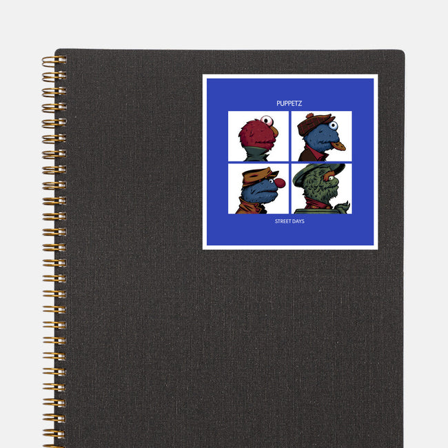 Puppetz Street Days-None-Glossy-Sticker-zybbhorn