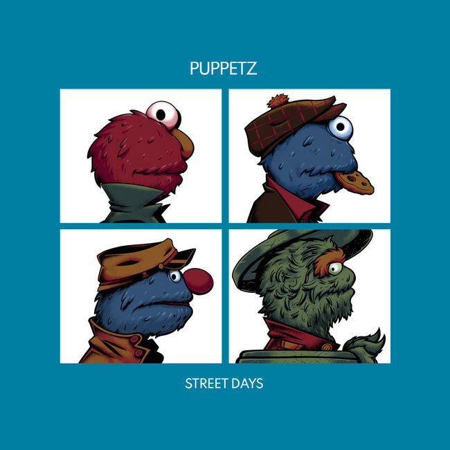 Puppetz Street Days-None-Fleece-Blanket-zybbhorn