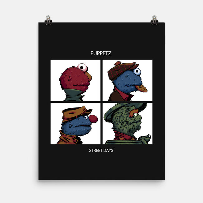 Puppetz Street Days-None-Matte-Poster-zybbhorn