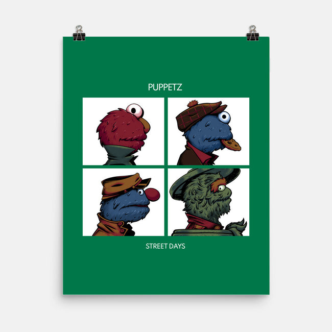 Puppetz Street Days-None-Matte-Poster-zybbhorn