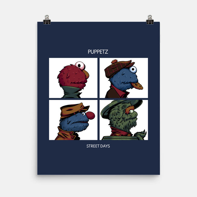 Puppetz Street Days-None-Matte-Poster-zybbhorn