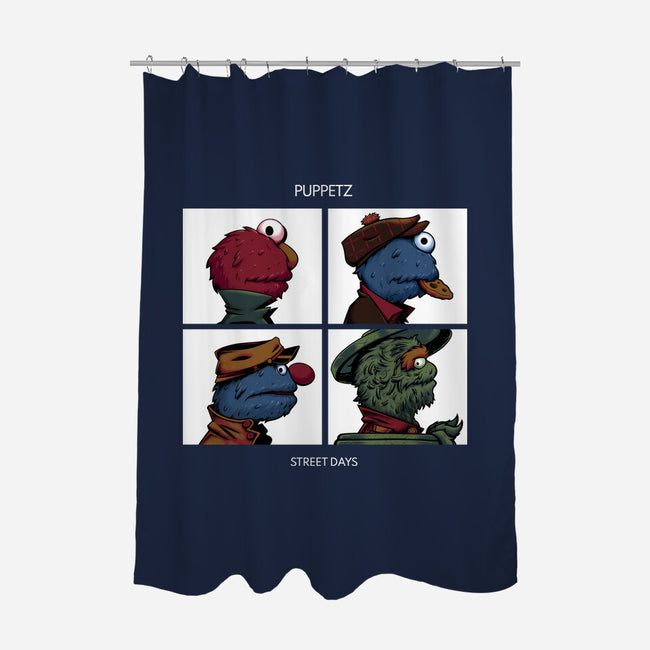 Puppetz Street Days-None-Polyester-Shower Curtain-zybbhorn
