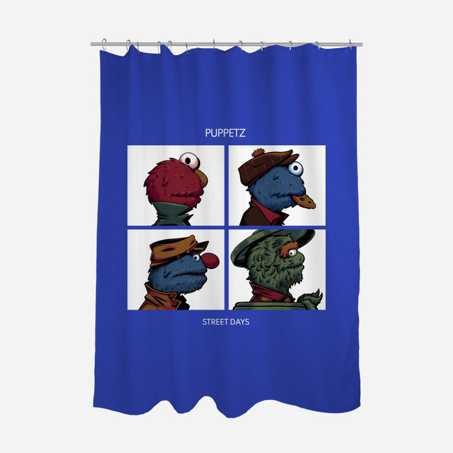 Puppetz Street Days-None-Polyester-Shower Curtain-zybbhorn
