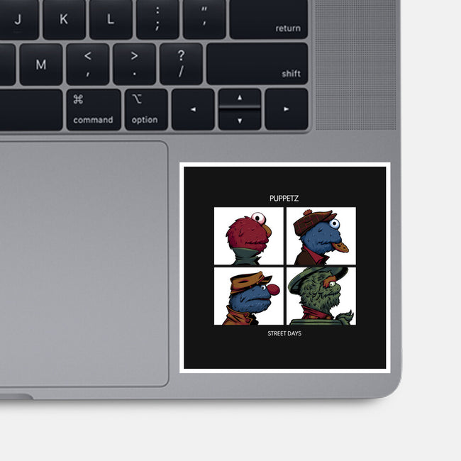 Puppetz Street Days-None-Glossy-Sticker-zybbhorn