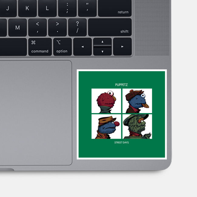 Puppetz Street Days-None-Glossy-Sticker-zybbhorn