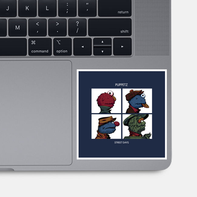 Puppetz Street Days-None-Glossy-Sticker-zybbhorn