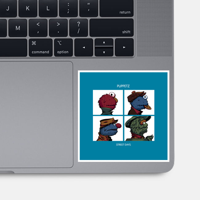 Puppetz Street Days-None-Glossy-Sticker-zybbhorn