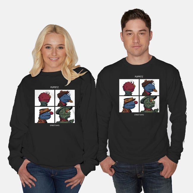Puppetz Street Days-Unisex-Crew Neck-Sweatshirt-zybbhorn