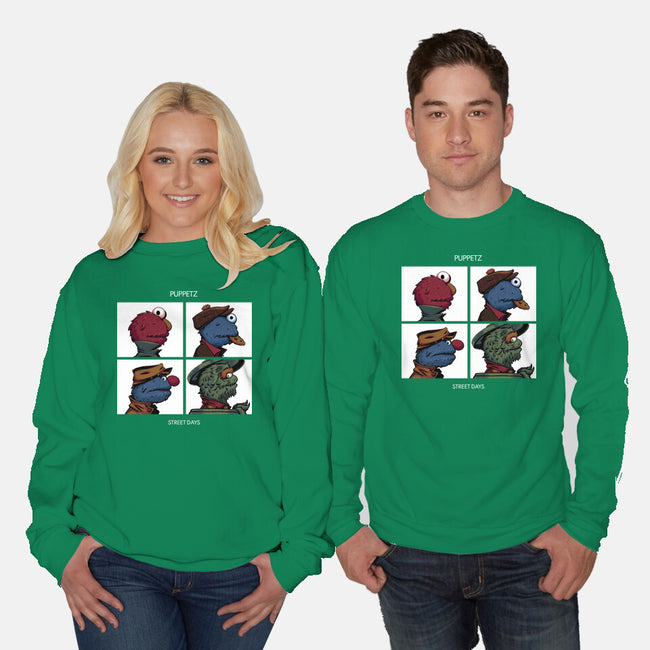 Puppetz Street Days-Unisex-Crew Neck-Sweatshirt-zybbhorn
