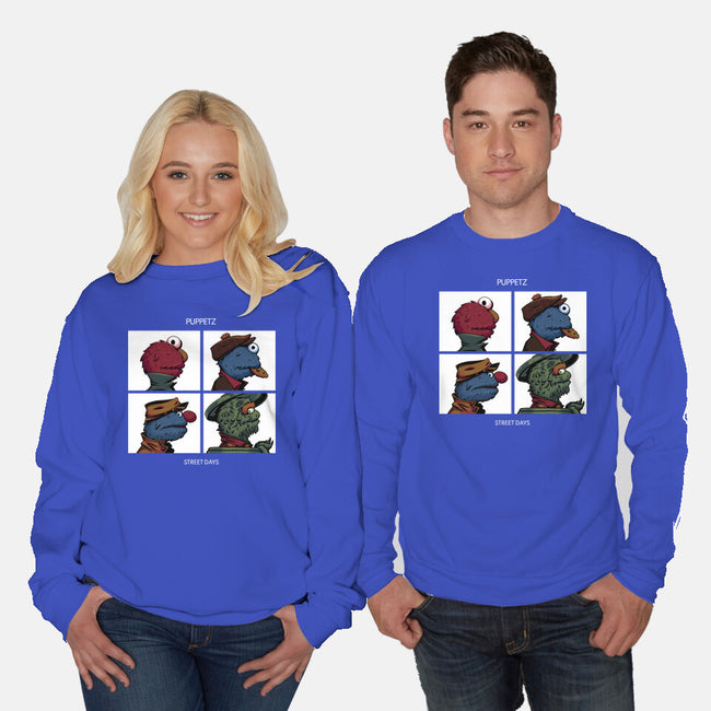 Puppetz Street Days-Unisex-Crew Neck-Sweatshirt-zybbhorn