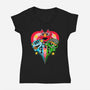 Puppet Street Boys-Womens-V-Neck-Tee-zybbhorn