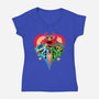 Puppet Street Boys-Womens-V-Neck-Tee-zybbhorn