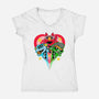 Puppet Street Boys-Womens-V-Neck-Tee-zybbhorn