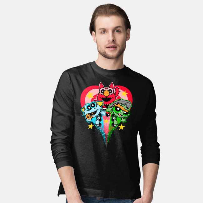 Puppet Street Boys-Mens-Long Sleeved-Tee-zybbhorn