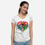 Puppet Street Boys-Womens-V-Neck-Tee-zybbhorn