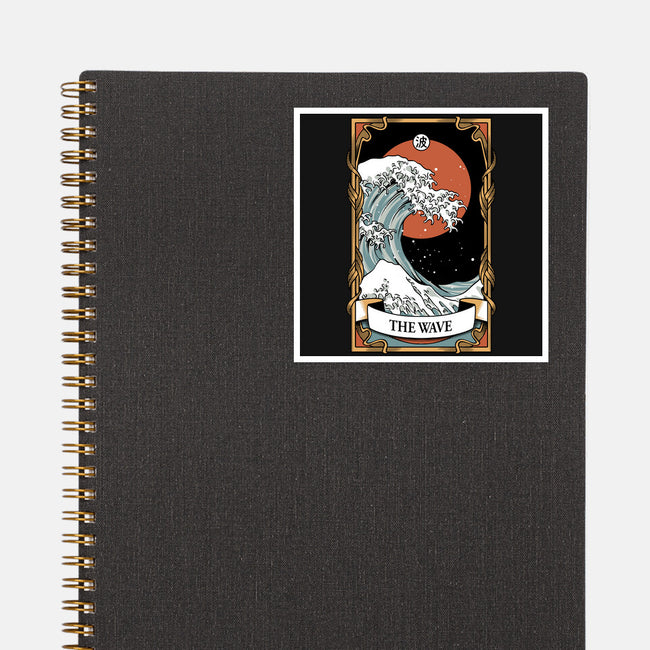 The Kanagawa Wave Tarot Card Captor-None-Glossy-Sticker-tobefonseca