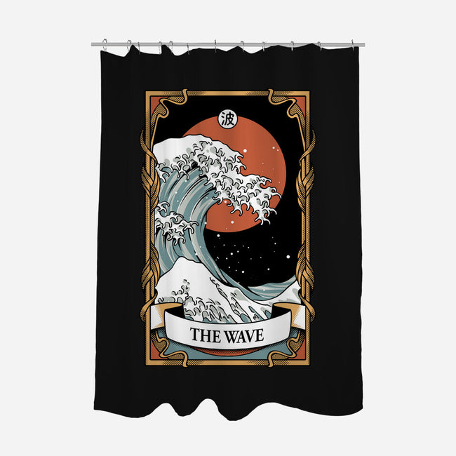 The Kanagawa Wave Tarot Card Captor-None-Polyester-Shower Curtain-tobefonseca