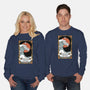 The Kanagawa Wave Tarot Card Captor-Unisex-Crew Neck-Sweatshirt-tobefonseca