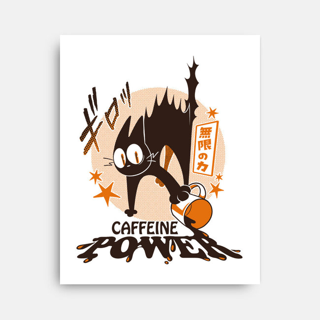 Caffeine Power Cat-None-Stretched-Canvas-tobefonseca
