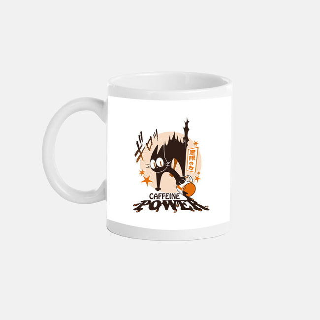 Caffeine Power Cat-None-Mug-Drinkware-tobefonseca