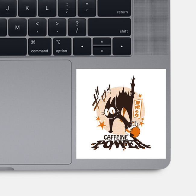 Caffeine Power Cat-None-Glossy-Sticker-tobefonseca