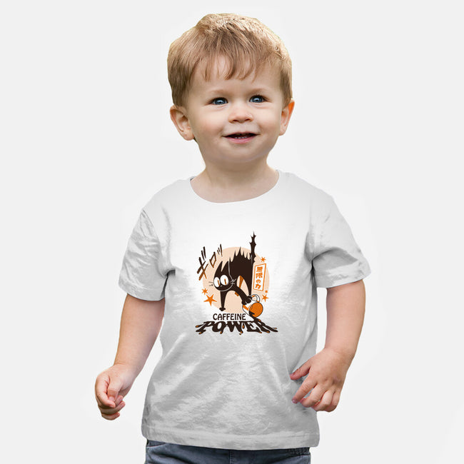 Caffeine Power Cat-Baby-Basic-Tee-tobefonseca