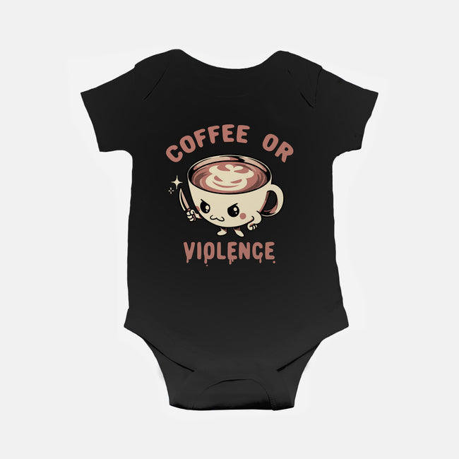 Coffee Or Violence-Baby-Basic-Onesie-tobefonseca