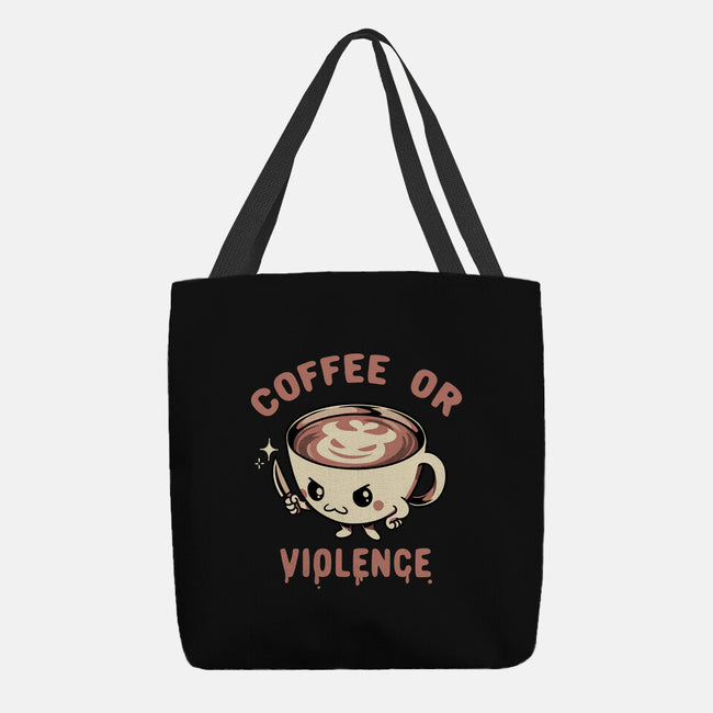 Coffee Or Violence-None-Basic Tote-Bag-tobefonseca