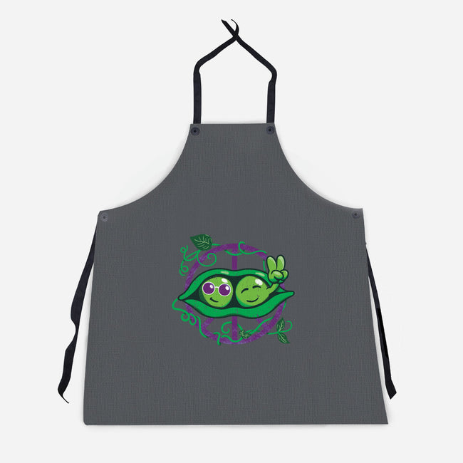 Give Peas A Chance-Unisex-Kitchen-Apron-SeamusAran