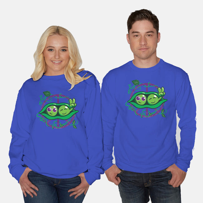 Give Peas A Chance-Unisex-Crew Neck-Sweatshirt-SeamusAran