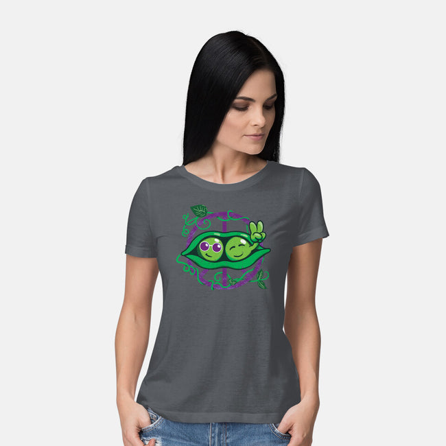 Give Peas A Chance-Womens-Basic-Tee-SeamusAran