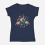 Happy Lil Xmas-Womens-V-Neck-Tee-Estudio Horta