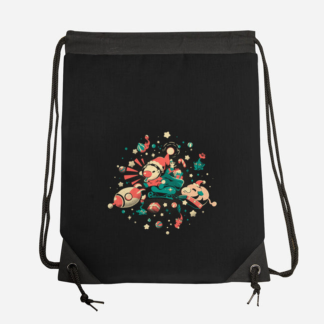 Happy Lil Xmas-None-Drawstring-Bag-Estudio Horta