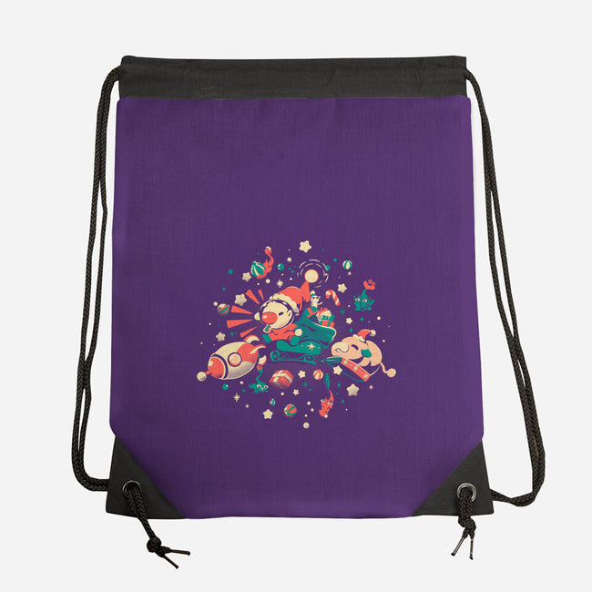 Happy Lil Xmas-None-Drawstring-Bag-Estudio Horta