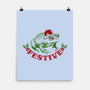 Festive Frog-None-Matte-Poster-worlddominationforcats