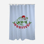 Festive Frog-None-Polyester-Shower Curtain-worlddominationforcats