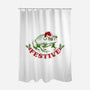 Festive Frog-None-Polyester-Shower Curtain-worlddominationforcats