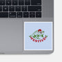 Festive Frog-None-Glossy-Sticker-worlddominationforcats