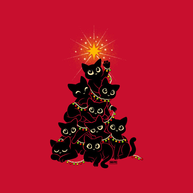 Meowy Christmas Tree-Unisex-Kitchen-Apron-worlddominationforcats