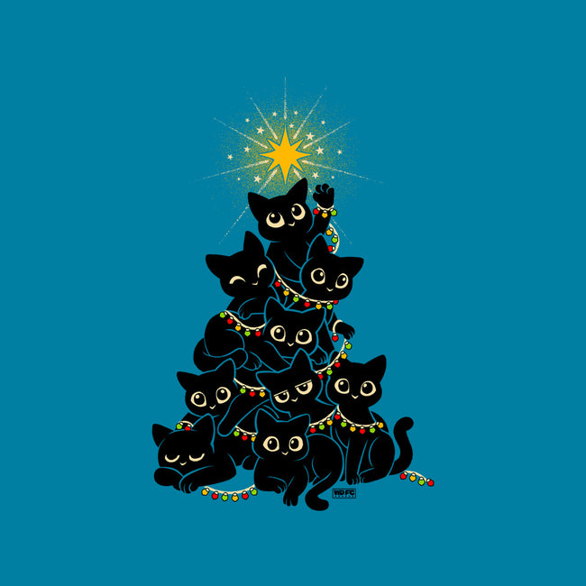 Meowy Christmas Tree-None-Stretched-Canvas-worlddominationforcats