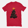 Meowy Christmas Tree-Youth-Basic-Tee-worlddominationforcats