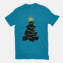 Meowy Christmas Tree-Mens-Basic-Tee-worlddominationforcats